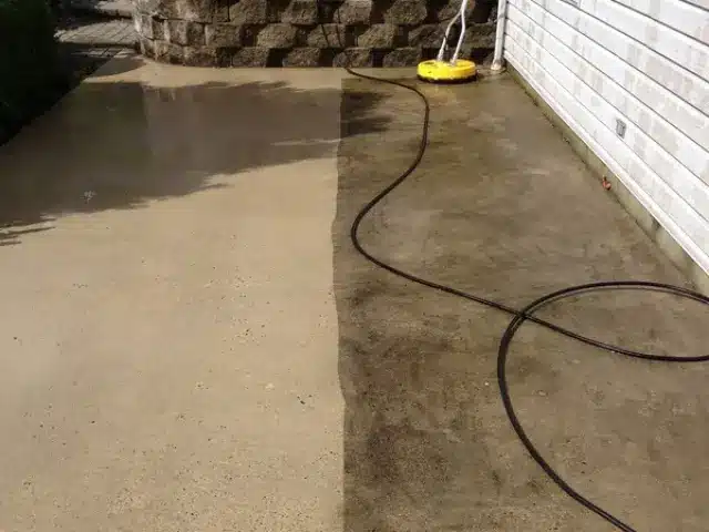 Concrete Before and After Washing