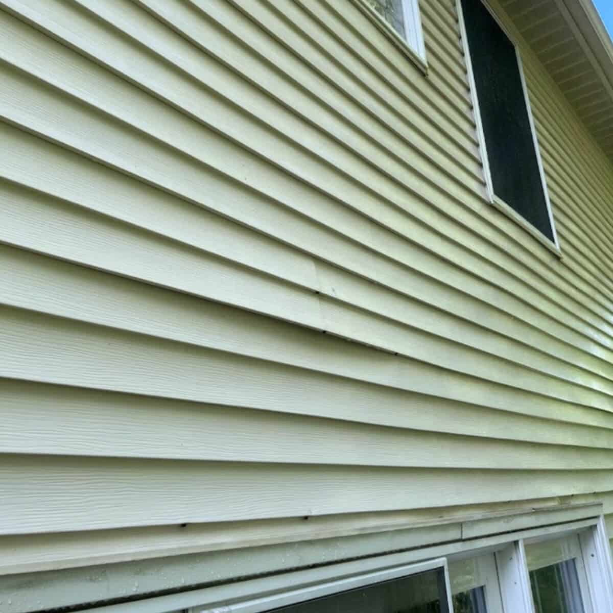 clean house exterior siding after professional house washing in bethlehem pa