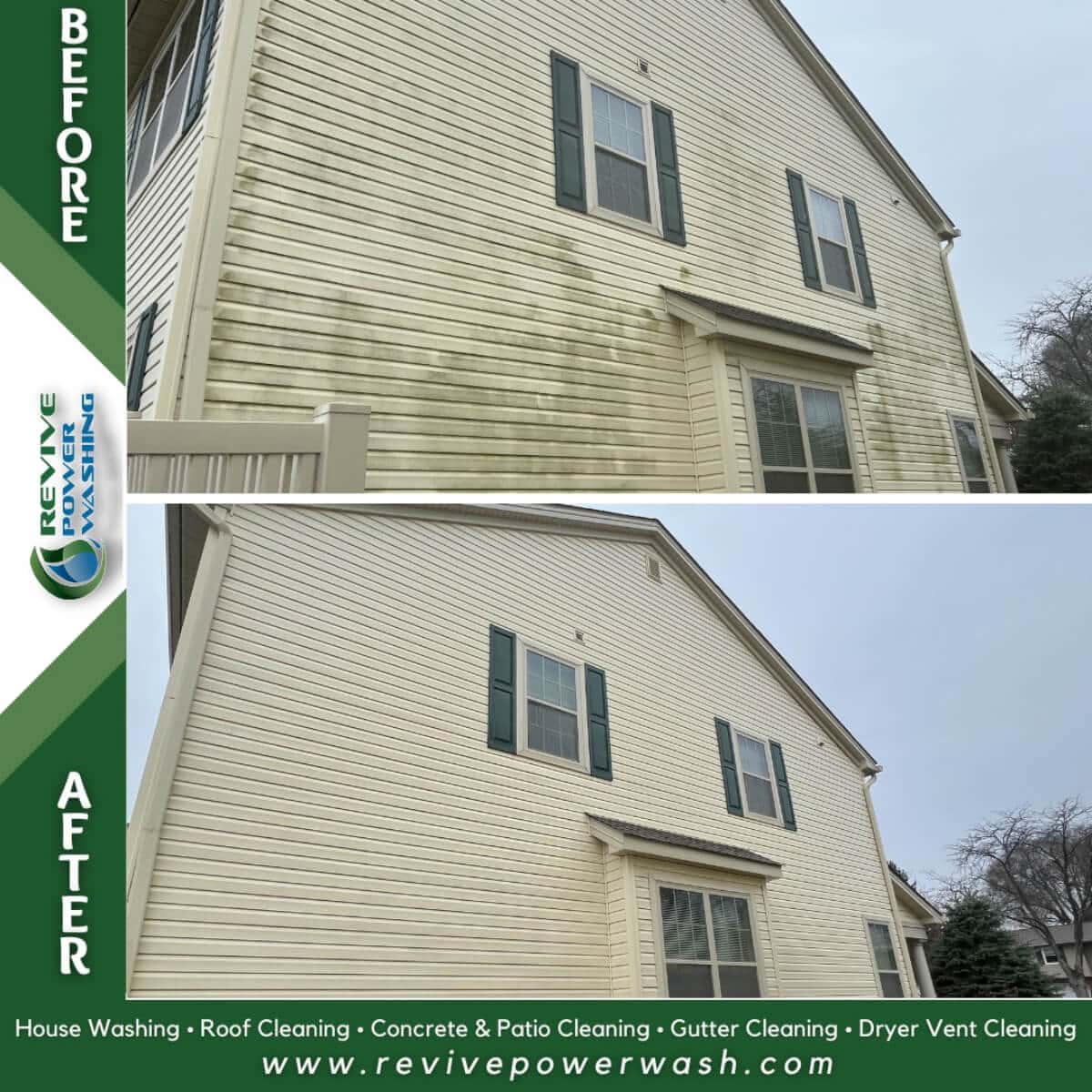 house washing results comparison in allentown pa